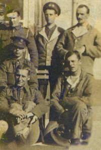 Private John James Thomas, middle row